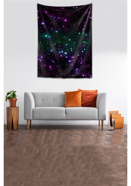 Uzay Space Gala x y Yıldızlar Yıkanabilir Leke Tutmaz Kumaş Duvar Örtüsü Duvar Halısı Tapestry modelleri