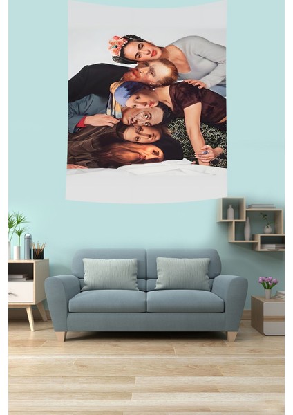 Sonsuz Arkadaşlar Leke Tutmaz Kumaş Duvar Örtüsü Duvar Halısı Tapestry fiyatları