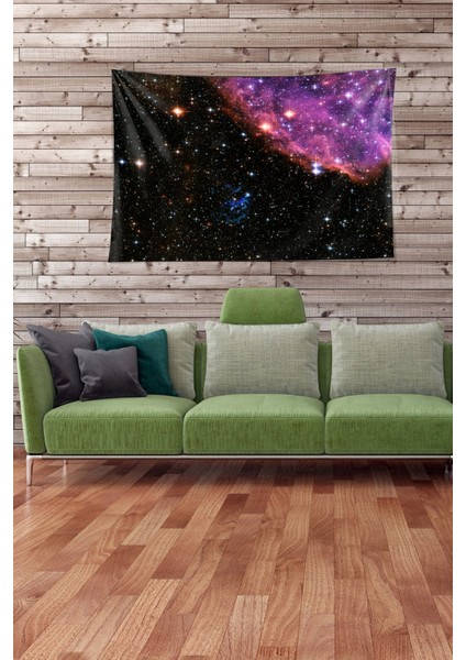 Çok Renkli Samanyolu Desenli Leke Tutmaz Kadife Kumaş Duvar Örtüsü Duvar Halısı Tapestry modelleri