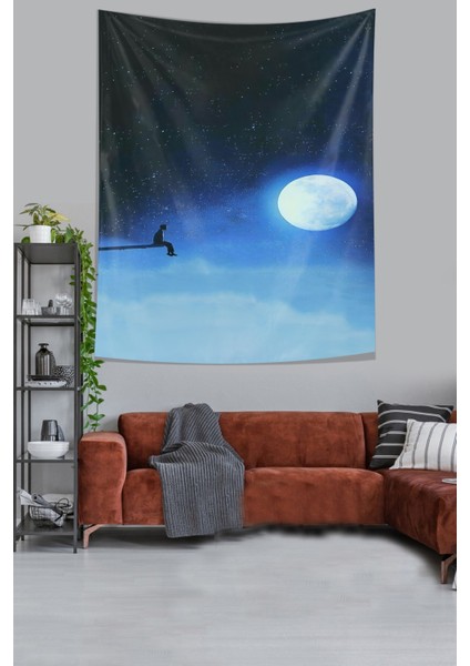 Ayı Izleyen Adam Leke Tutmaz Kumaş Duvar Örtüsü Duvar Halısı Tapestry fiyatları