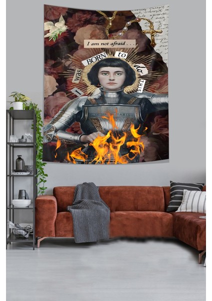 I Was Born To Da This Yazılı Leke Tutmaz Kumaş Duvar Örtüsü Duvar Halısı Tapestry fiyatları