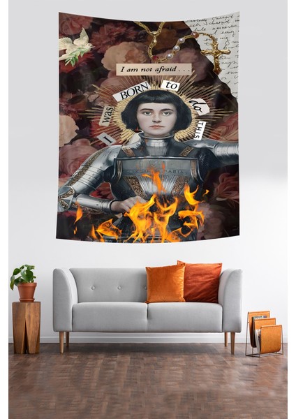 I Was Born To Da This Yazılı Leke Tutmaz Kumaş Duvar Örtüsü Duvar Halısı Tapestry modelleri