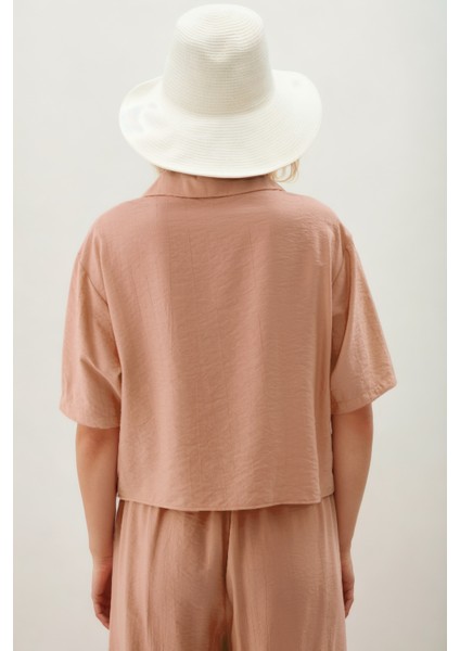 Önden Düğmeli Kısa Kol Gömlek modelleri