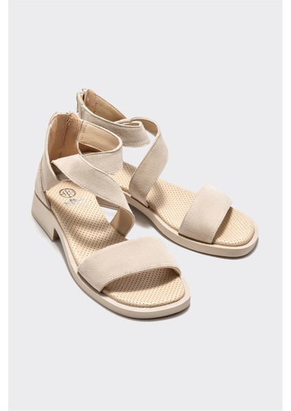 Bej Deri Kadın Düz Sandalet fiyatları