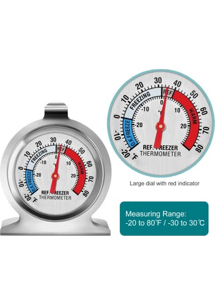 Altın Tarzı Paslanmaz Çelik Mini Dijital Termometre Termometro Dıal Yüksek Doğruluk Buzdolabı Dondurucu -30 Ila 30C Ev Mutfak Aletleri Alet (Yurt Dışından) indirimleri