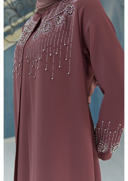 Lina Büyük Beden Abiye - Gül Kurusu fırsatları