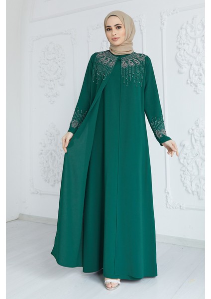 Lina Büyük Beden Abiye - Zümrüt fiyatları