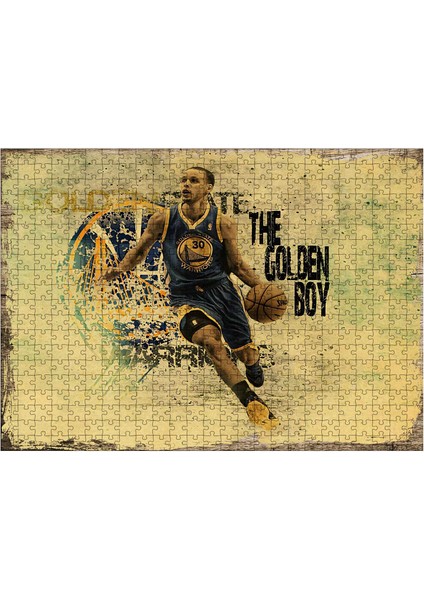 Ahşap Mdf Puzzle Yapboz The Golden Boy Basketbol 500 Parça 50*70 cm