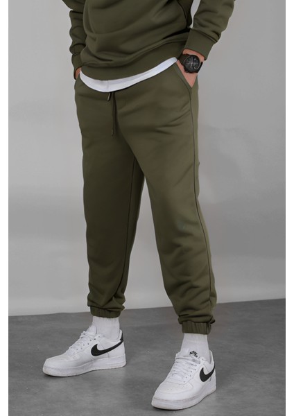 Erkek Oversize Jogger 3 Iplik Eşofman Altı