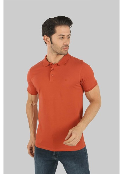 Erkek Yakalı Pamuk Beyaz Tshirt