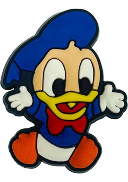 Terlik Süsü-Terlik Tokası Mavi Şapkalı Bebek Donald Duck Figürü