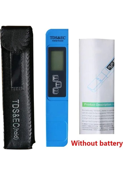 Mavi Stil 1 Pc Beyaz Dijital Su Si Test Cihazı Tds Ec Metre Aralığı Çok Fonksiyonlu Su Saflığı Sıcaklık Ölçer Temp Ppm Test Cihazı (Yurt Dışından)