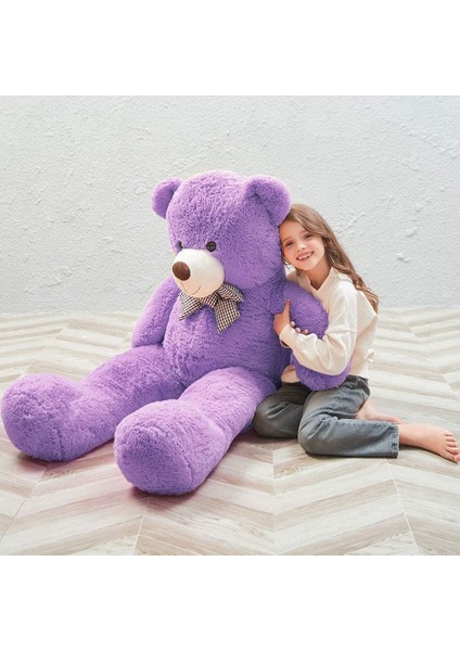 Papyonlu Sevimli Peluş Ayı 130 cm Ayıcık