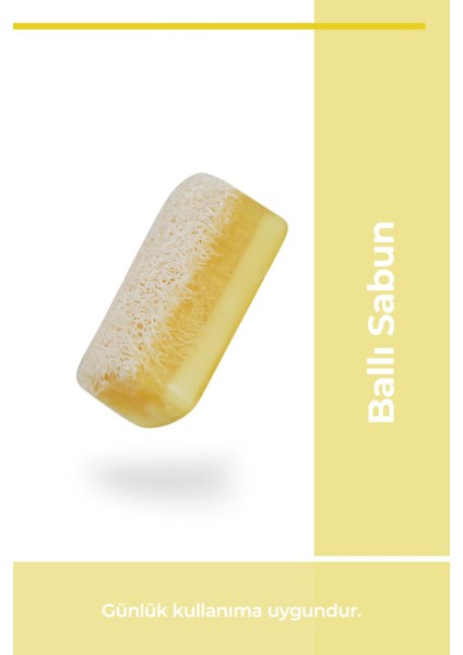 Doğal Kabak Lifli Ballı Sabun 100 gr x 4 Adet