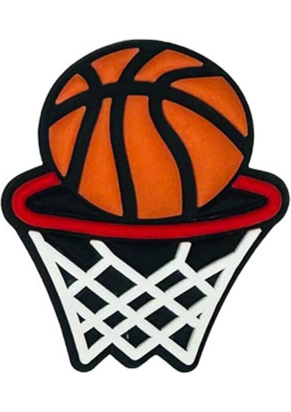 Terlik Süsü-Terlik Tokası Basket Topu ve Basket Potası Figürlü