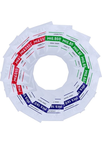 15 Adet Tarzı Ph Tampon Tozu Ph Ölçer Kalibrasyon Noktası Çözümü Toz Ölçü Kalibrasyonu 3 Tip Ph Test Cihazı Ölçer (Yurt Dışından)