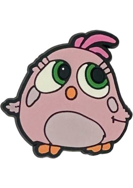 Terlik Süsü-Terlik Tokası Sevimli Mor Angry Bird Figürü
