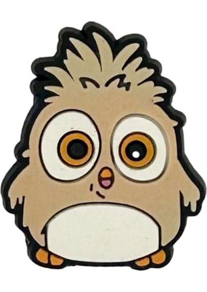 Terlik Süsü-Terlik Tokası Sevimli Kahverengi Angry Bird Figürü