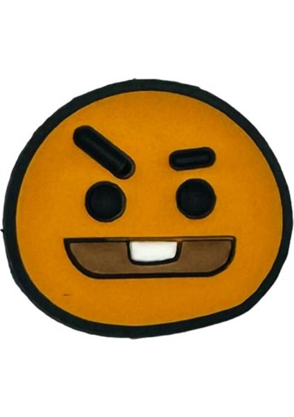 Terlik Süsü-Terlik Tokası Kahverengi Surat Figürlü