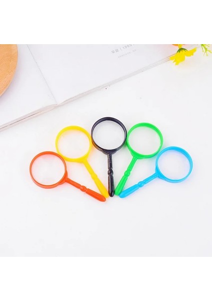 Mavi Stil 7 Renk Plastik Standı Büyüteç Yüksek Dereceli Optik Lens Büyüteç Okuma Plastik Büyüteç Çocuk Için Çok Renkli (Yurt Dışından)