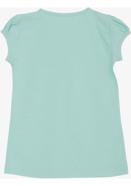 Kız Çocuk Tişört Güpürlü 4-8 Yaş, Su Yeşili fiyatları