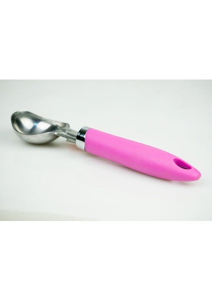 1736 Silikon Saplı Dondurma Kaşığı (Kepçesi) Pembe