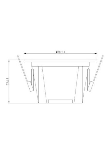 LD700 B840 LD700 Beyaz Sabit LED Spot (4000K)