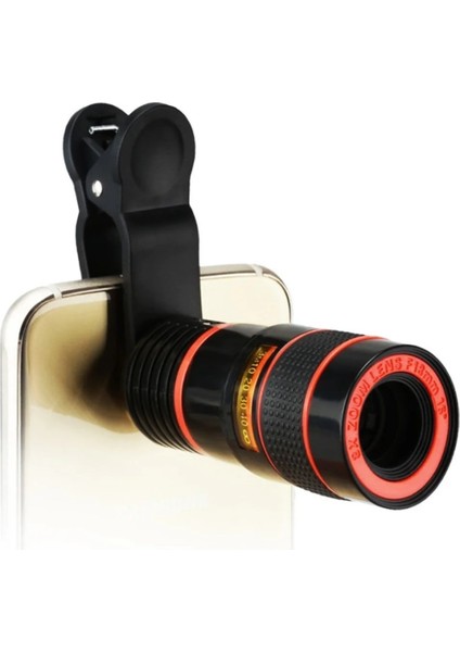Siyah Stil x Taşınabilir Mini Yüksek Büyütme Monoküler Teleskop Uzun Odak Lens Evrensel Dijital Kamera ve Cep Telefonları Için (Yurt Dışından)