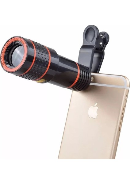Siyah Stil x Taşınabilir Mini Yüksek Büyütme Monoküler Teleskop Uzun Odak Lens Evrensel Dijital Kamera ve Cep Telefonları Için (Yurt Dışından)