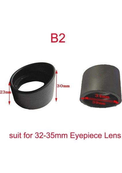 B3 Stili 2 Adet Çeşitli Biyolojik Stereo Mikroskop Teleskop Monoküler Dürbün Kullanımı Kauçuk Göz Muhafızları Silindir Göz Kalkanı Bardak (Yurt Dışından) fırsatları