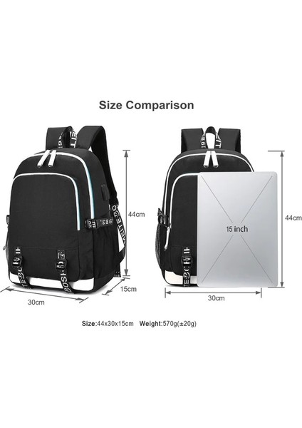 007 Sevimli Savaş Kediler Okul Sırt Çantası Öğrenci USB Şarj Laptop Çantaları Erkek Kız Günlük Seyahat Sırt Çantaları Genç Koleji Mochila (Yurt Dışından) fiyatları