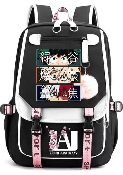 Stil 4 USB Şarj Sırt Çantası My Hero Academia Shoto Todoroki Bakugou Deku Okul Genç Kızlar Için Anime Sırt Çantaları Kabarık Top Sırt Çantası (Yurt Dışından) fiyatları