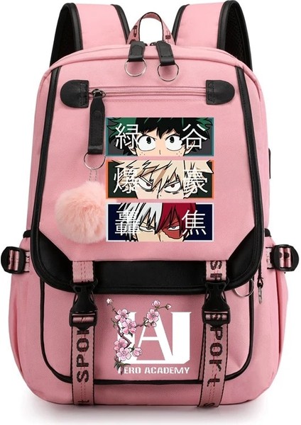 Stil 4 USB Şarj Sırt Çantası My Hero Academia Shoto Todoroki Bakugou Deku Okul Genç Kızlar Için Anime Sırt Çantaları Kabarık Top Sırt Çantası (Yurt Dışından) fırsatları