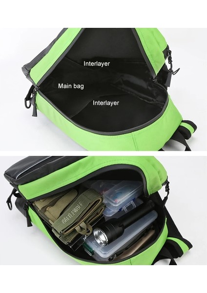 Siyah B Erkekler Yürüyüş Askeri Taktik Omuz Çantası Kamp Spor Trekking Tırmanma Crossbody Balıkçılık Sırt Çantası Açık Göğüs Çantası Erkek (Yurt Dışından)