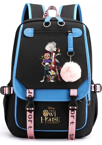 012 Disney Baykuş Evi Kadın Erkek Sırt Çantası Seyahat Çantası Mochila Sırt Çantaları Genç USB Şarj Dizüstü Sırt Çantası (Yurt Dışından) indirimleri