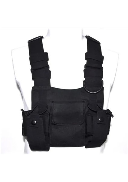 Küçük Boyutlu Pfnw Yeni Trendy Marka Yelek Sırt Çantası Kişiselleştirilmiş Çanta Hip Hop Taktik Çanta Çok Cep Göğüs Punk Tide Chic 12Z4598 (Yurt Dışından)