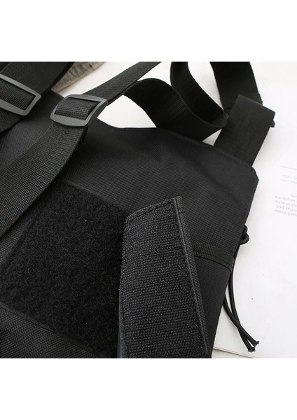 Küçük Boyutlu Pfnw Yeni Trendy Marka Yelek Sırt Çantası Kişiselleştirilmiş Çanta Hip Hop Taktik Çanta Çok Cep Göğüs Punk Tide Chic 12Z4598 (Yurt Dışından) modelleri