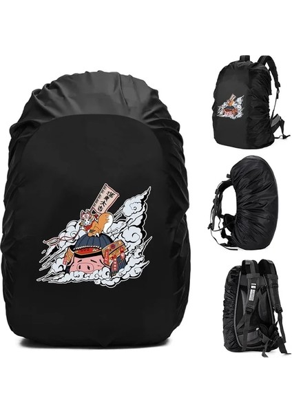 2MASK012 35L Siyah Renkler 20-70L Açık Yağmur Kapak Sırt Çantası Yürüyüş Tırmanma Kamp Moda Yeni Su Geçirmez Çanta Kamuflaj Taktik Toz Yağmurluk (Yurt Dışından)