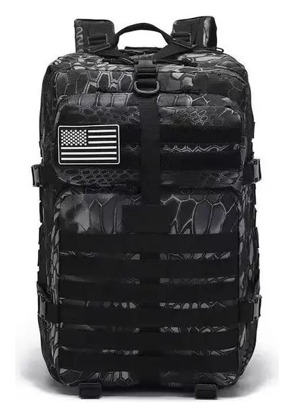 Python Desen (50L) 50L/30L 1000D Naylon Askeri Taktik Sırt Çantası Molle Ordu Bug Out Çanta 3 P Mochila Sırt Çantası Açık Su Geçirmez Yürüyüş Kamp Çantaları (Yurt Dışından)