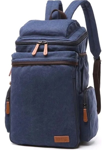Siyah W27 x D20 x H47CM Kamp Doğa Sporları Çanta Moda Kanvas Tote Çanta Cepler ile Tasarımcı Erkek Askeri Taktik Sırt Çantası (Yurt Dışından) modelleri