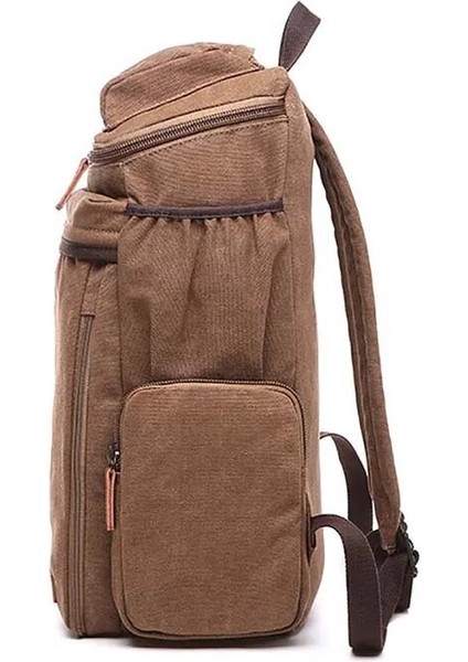Siyah W27 x D20 x H47CM Kamp Doğa Sporları Çanta Moda Kanvas Tote Çanta Cepler ile Tasarımcı Erkek Askeri Taktik Sırt Çantası (Yurt Dışından) indirimleri