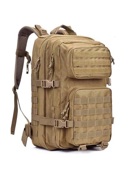 Haki 50L Taktik Sırt Çantası Naylon Askeri Sırt Çantası Molle Ordu Sırt Çantası Su Geçirmez Kamp Avcılık Balıkçılık Trekking Çantaları (Yurt Dışından)