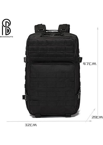 Haki 50L Taktik Sırt Çantası Naylon Askeri Sırt Çantası Molle Ordu Sırt Çantası Su Geçirmez Kamp Avcılık Balıkçılık Trekking Çantaları (Yurt Dışından)