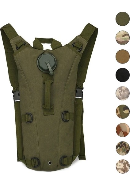 Kamuflaj 2 Torba 3l Mesane Su Torbası Açık Hava Taktik Hidrasyon Paketi Spor Binme Deve Çantası Sırt Çantası Naylon Sırt Çantası Kamp Paketi Bisiklet Çantası (Yurt Dışından)