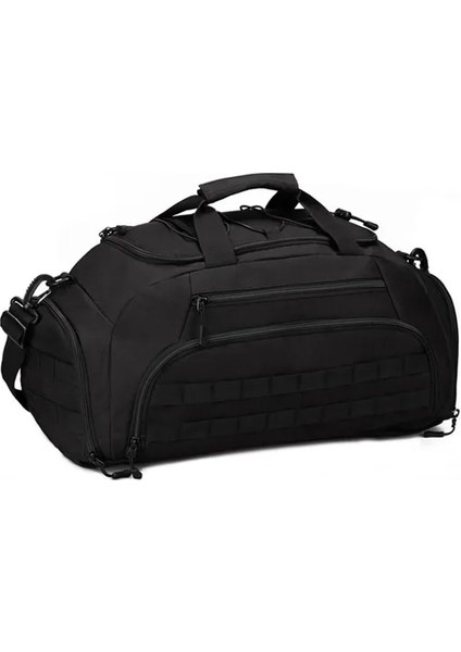 Siyah 35L Askeri Büyük Sırt Çantası Sırt Çantası Taktikleri Molle Ordu Çantaları Naylon Su Geçirmez Dizüstü Paketi Kamera Çantası Erkekler Seyahat Duffle Çanta (Yurt Dışından)