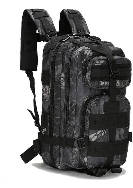 Siyah Yılan (30L) 40L 3D Açık Spor Askeri Taktik Tırmanma Dağcılık Sırt Çantası Kamp Yürüyüş Trekking Sırt Çantası Seyahat Açık Çanta (Yurt Dışından)