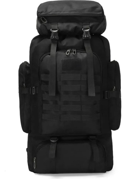Orman Kamuflaj 56-75L 80L Oxford Kumaş Açık Sırt Çantası Kamuflaj Yürüyüş Taktik Sırt Çantası Dağcılık Çantası Erkek Kamp Seyahat Sırt Çantası (Yurt Dışından)