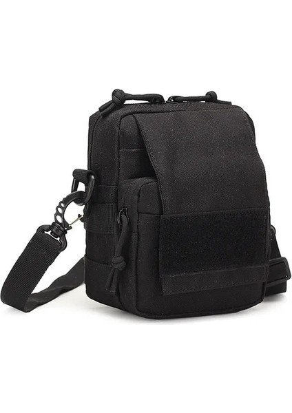 Balck D3 600D Oxford Omuz Çantası Su Geçirmez Edc Molle Fanny Paketi Askeri Taktik Sırt Çantası Çok Cep Fermuar Göğüs Çantası Açık (Yurt Dışından)