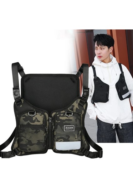 K3 Yüksek Kaliteli Oxford Taktik Yelek Sırt Çantaları 2022 Yeni Çok Fonksiyonlu Yansıtıcı Unisex Göğüs Rig Çanta Hip Hop Streetwe... (Yurt Dışından) modelleri