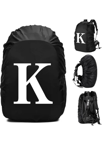 2beyaz K 70L Erkek Sırt Çantası Yağmur Kılıfı 20L-70L Su Geçirmez Çanta Kılıfı Taktik Açık Kamp Yürüyüş Tırmanma Nötr Sırt Çantası Raincover (Yurt Dışından)